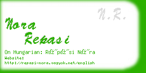 nora repasi business card